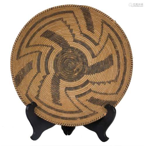 A Pima pictorial bowl form basket