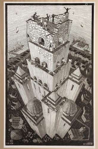 Maurits Cornelis Escher (1898-1972)<br />
'Tower of Babel', ...