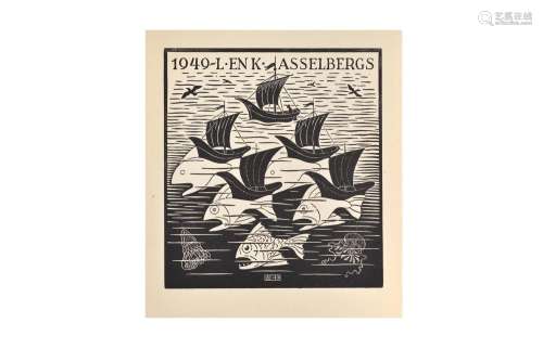 Maurits Cornelis Escher (1898-1972)<br />
New Years wish ‘19...