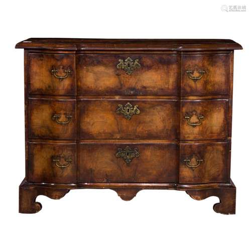 A Continental Rococo style serpentine chest