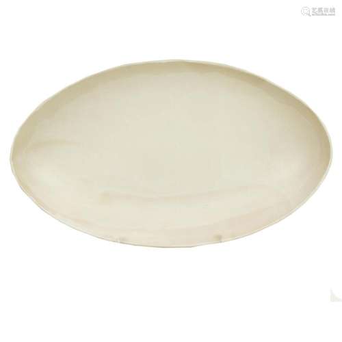 A large Christiane Perrochon ceramic oval bowl