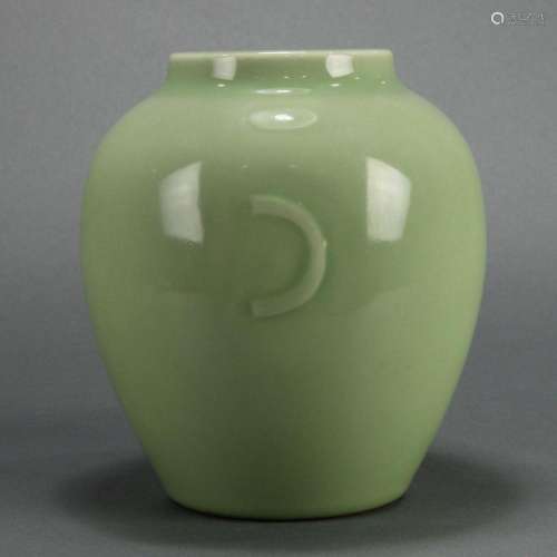 Chinese celadon glazed jar