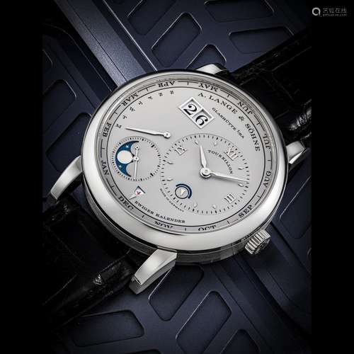 A. LANGE & SÖHNE. A RARE PLATINUM AUTOMATIC TOURBILLON P...