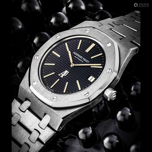 AUDEMARS PIGUET. A RARE STAINLESS STEEL AUTOMATIC WRISTWATCH...