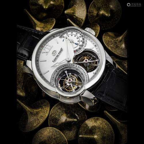 GREUBEL FORSEY. A MAGNIFICENT AND SPECIALLY EXECUTED PLATINU...