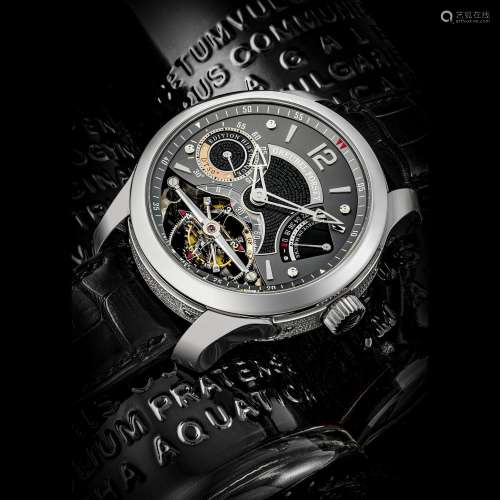 GREUBEL FORSEY. AN IMPRESSIVE AND SPECIALLY EXECUTED PLATINU...