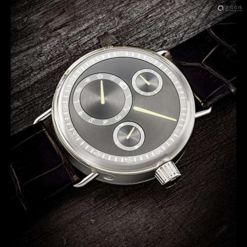 RESSENCE. A STAINLESS STEEL AUTOMATIC WRISTWATCH WITH ORBITA...