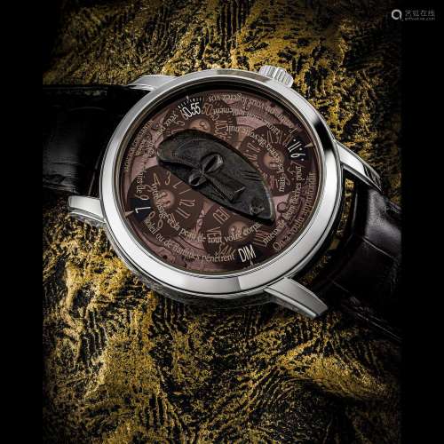 VACHERON CONSTANTIN. AN IMPRESSIVE AND EXTREMELY RARE PLATIN...