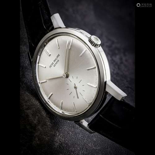 PATEK PHILIPPE. A RARE STAINLESS STEEL AUTOMATIC WRISTWATCHR...