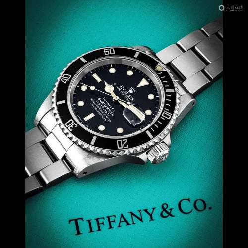 ROLEX. A RARE STAINLESS STEEL AUTOMATIC WRISTWATCH WITH SWEE...
