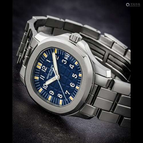 PATEK PHILIPPE. A STAINLESS STEEL AUTOMATIC WRISTWATCH WITH ...