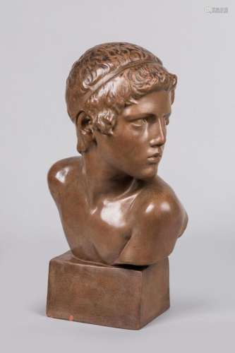 Constant Roux (1865-1942)<br />
« Buste du jeune Achille »<b...