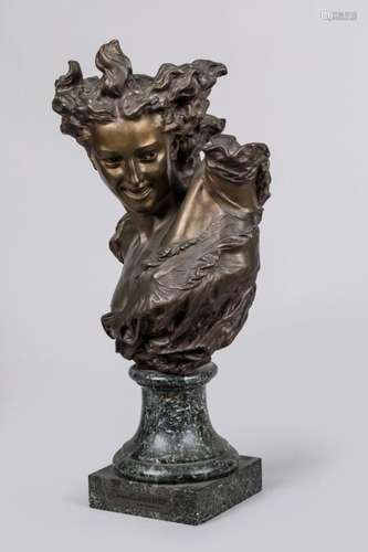 Jean-Baptiste Carpeaux (1827-1875)<br />
« Buste du génie de...