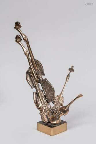 Yves Lohé (né en 1947)<br />
« Violons »<br />
Lampe sculptu...