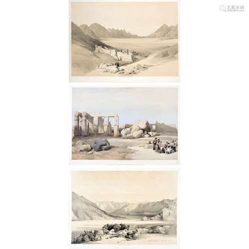 DAVID ROBERTS (1796-1864)<br />
-FRAGMENTS OF THE GREAT COLO...