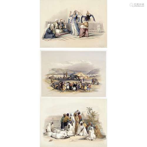 DAVID ROBERTS (1796-1864)<br />
-DANCING GIRLS AT CAIRO<br /...