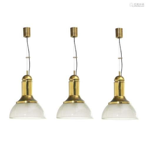 TRE LAMPADE A SOSPENSIONE - Three pendant lamps