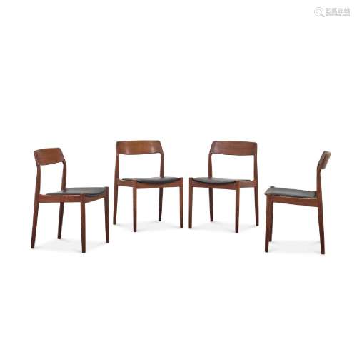 Quattro sedie per J.L. Mollers - Four chairs for J.L. Moller...
