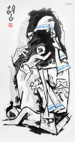 【*】Maqbool Fida Husain (Indian, 1915-2011) Mother-V