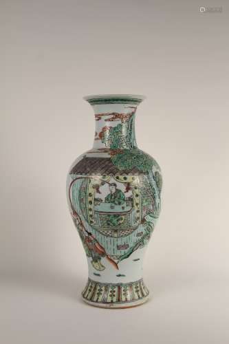 A Chinese colorful figure from the 19th to 20th centuries