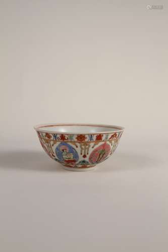 A Chinese pastel bowl of the 18th-19th centuries