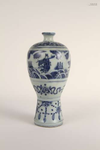 A Chinese blue-and-white figure of the 16th-17th centuries p...