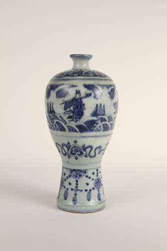 A Chinese blue-and-white figure of the 16th-17th centuries p...