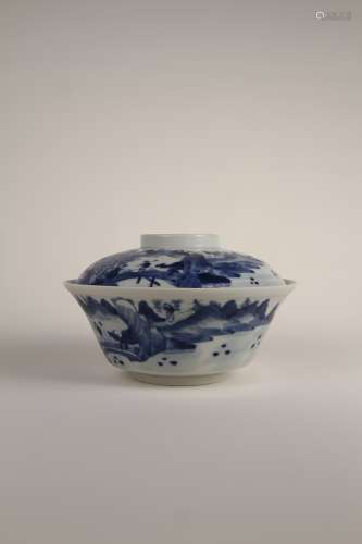An 18th-century Chinese blue-and-white bowl