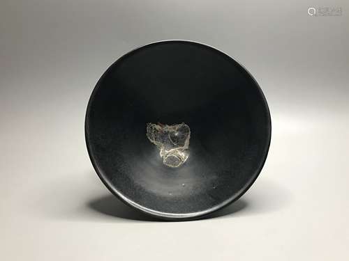 A Chinese 13th-century Jizhou kiln wood leaf bowl