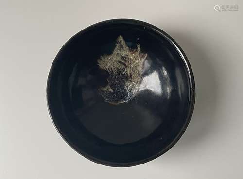 A Chinese 13th-century Jizhou kiln wood leaf bowl