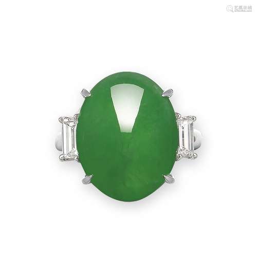 JADEITE AND DIAMOND RING2010s