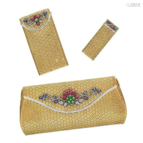 MULTI-GEM CLUTCH, LIGHTER AND CIGARETTE HOLDER