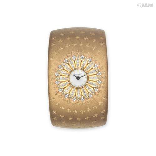 NO RESERVE - BUCCELLATI 'ANTHOCHRON' DIAMOND WRISTWATCH CUFF...