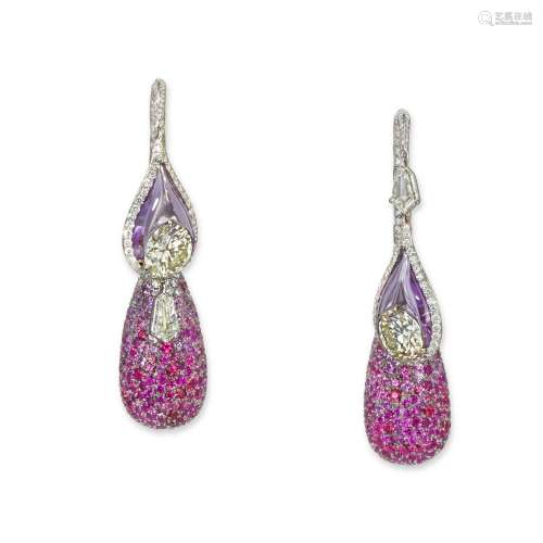 WALLACE CHAN MULTI-GEM EARRINGS2010s