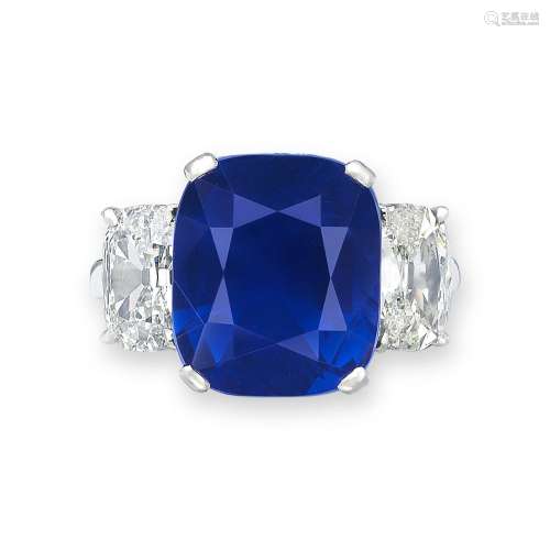 SUPERB BULGARI SAPPHIRE AND DIAMOND RING2000s