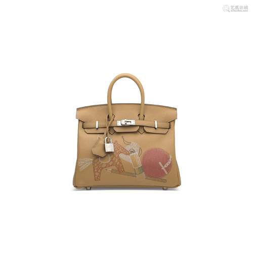 A LIMITED EDITION BISCUIT SWIFT LEATHER IN & OUT BIRKIN ...