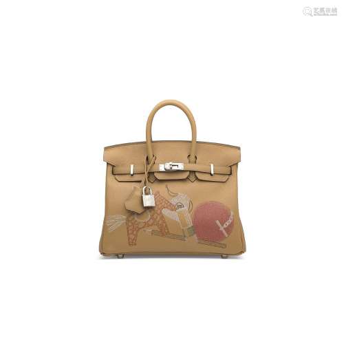 A LIMITED EDITION BISCUIT SWIFT LEATHER IN & OUT BIRKIN ...