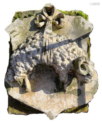 A COMPOSITE STONE WALL PLAQUE