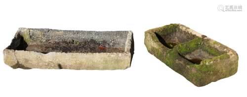 TWO STONE TROUGHS