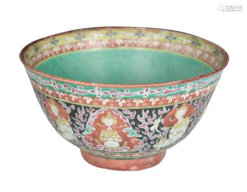 A CHINESE EXPORT BOWL MADE FOR THE PERSIAN MARKET