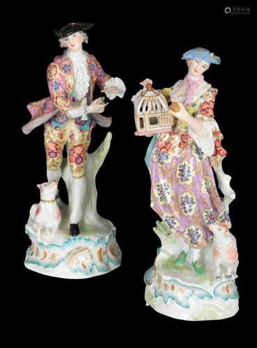 A PAIR OF 19TH CENTURY SAMSON FIGURES - THE BIRDCAGE