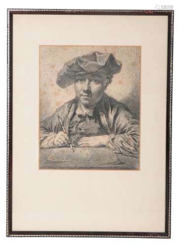 G.F. SCHMIT (?), PORTRAIT OF AN ARTIST