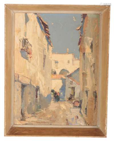 JACK MERRIOT (1901-1968) A STREET IN TOSSA