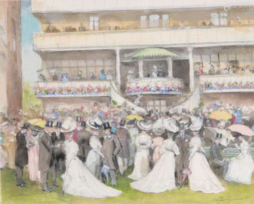 *JOHN STRICKLAND GOODALL (1906-1986), The Royal Enclosure, A...