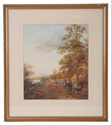 19TH CENTURY ENGLISH SCHOOL, A PAIR OF COUNTRY SCENES