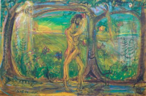 *SVEN BERLIN (1911-1999) The Creation Cycle - Adam and Eve -...