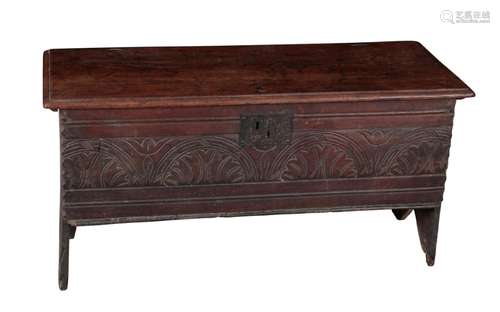 AN OAK COFFER