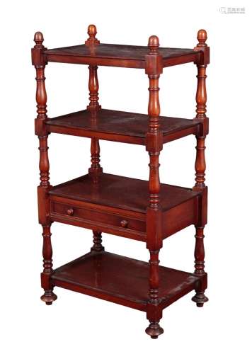 A VICTORIAN MAHOGANY WHAT-NOT