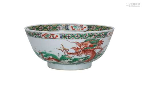 A famille verte porcelain bowl