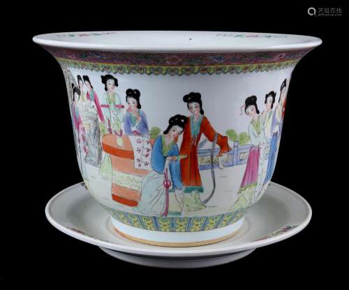 Porcelain flower pot